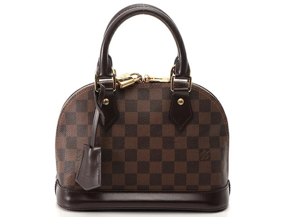 LOUIS VUITTON Alma Damier Ebene Brown